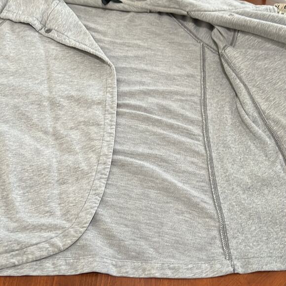 Soma Size Large Gray Heather Knit Jacket Snap Closure Long Sleeves Pockets - Picture 9 of 9